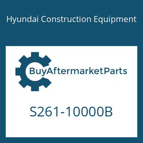 S261-10000B Hyundai Construction Equipment NUT-WING