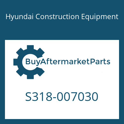 S318-007030 Hyundai Construction Equipment BOSS-TAPPED