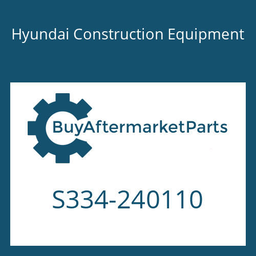 Hyundai Construction Equipment S334-240110 - BOSS-WELD