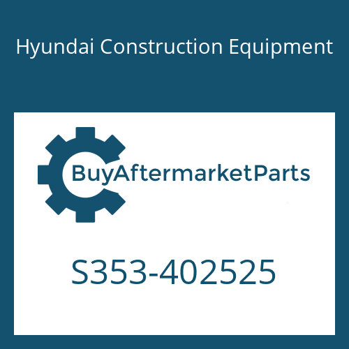 Hyundai Construction Equipment S353-402525 - PLATE-TAPPED,1 HOLE