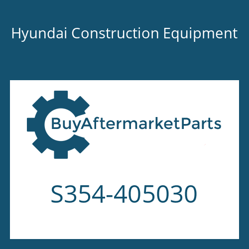 Hyundai Construction Equipment S354-405030 - TAP PLATE