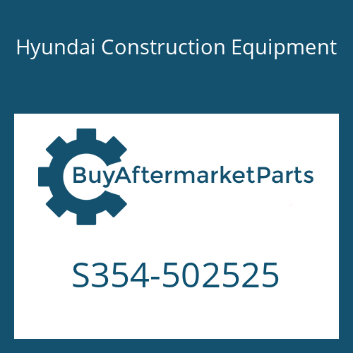 Hyundai Construction Equipment S354-502525 - PLATE-TAPPED,1 HOLE