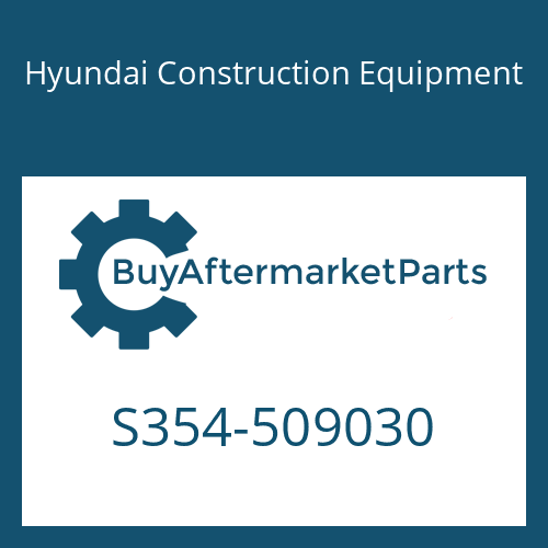 S354-509030 Hyundai Construction Equipment PLATE-TAPPED