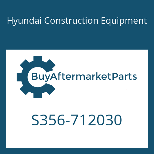 Hyundai Construction Equipment S356-712030 - PLATE-TAPPED,1 HOLE