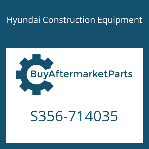 Hyundai Construction Equipment S356-714035 - TAP PLATE