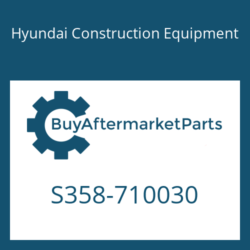 Hyundai Construction Equipment S358-710030 - PLATE-TAPPED