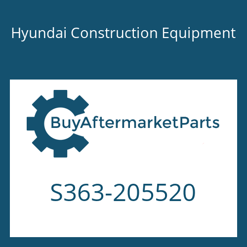 Hyundai Construction Equipment S363-205520 - TAP PLATE
