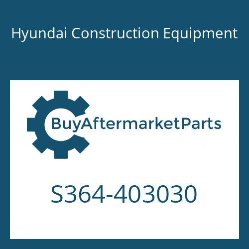 Hyundai Construction Equipment S364-403030 - PLATE