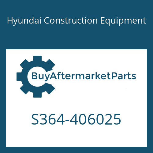Hyundai Construction Equipment S364-406025 - PLATE-TAPPED,2 HOLE