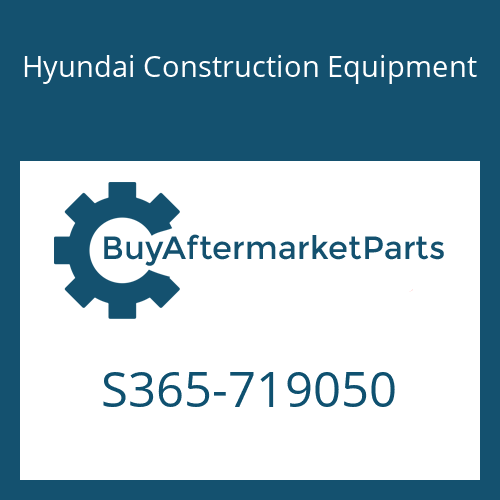 S365-719050 Hyundai Construction Equipment PLATE-TAPPED,2 HOLE