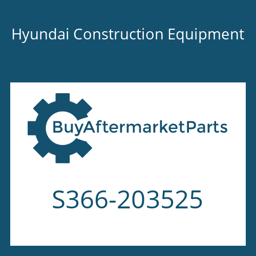 Hyundai Construction Equipment S366-203525 - PLATE-TAPPED,2 HOLE