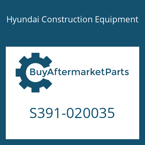 Hyundai Construction Equipment S391-020035 - SHIM-ROUND 1.0