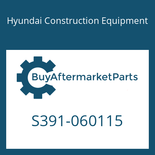 Hyundai Construction Equipment S391-060115 - SHIM-ROUND 1.0