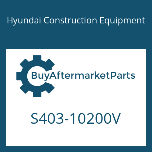 S403-10200V Hyundai Construction Equipment WASHER-PLAIN