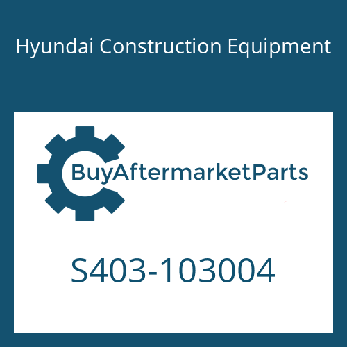 S403-103004 Hyundai Construction Equipment PLAIN WASHER