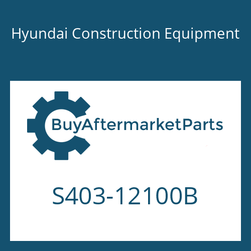 Hyundai Construction Equipment S403-12100B - WASHER-PLAIN