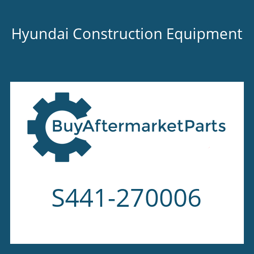 Hyundai Construction Equipment S441-270006 - WASHER-HARDEN