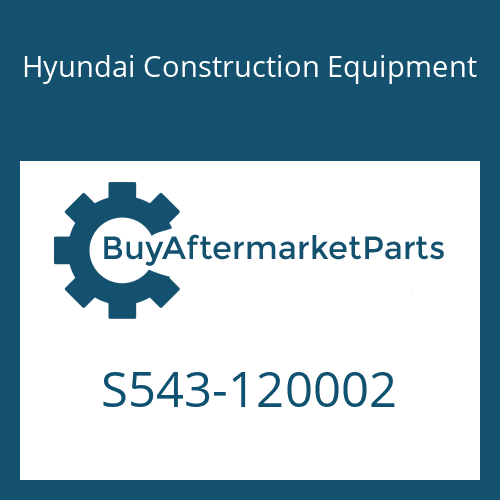 Hyundai Construction Equipment S543-120002 - CLAMP-TUBE