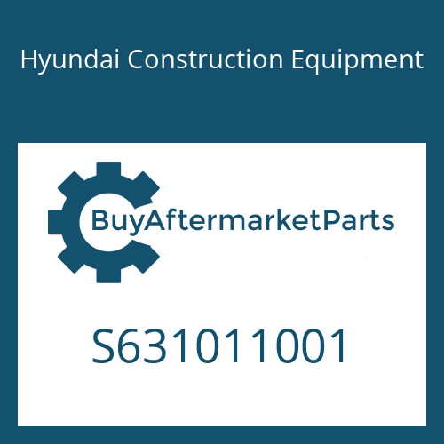 Hyundai Construction Equipment S631011001 - O-RING