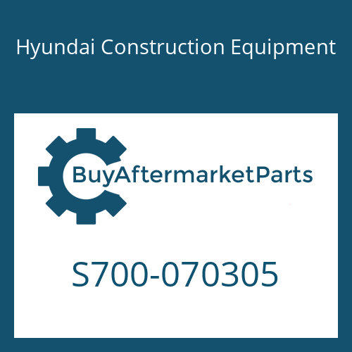 Hyundai Construction Equipment S700-070305 - SEAL-DUST