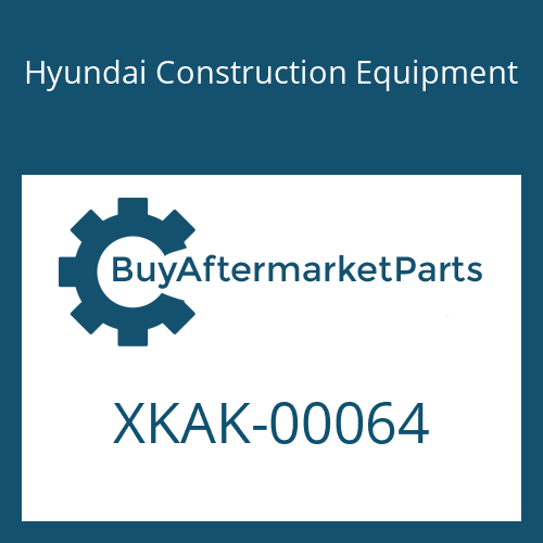 XKAK-00064 Hyundai Construction Equipment BOLT-HEX