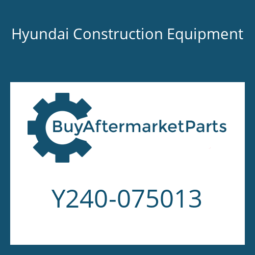 Hyundai Construction Equipment Y240-075013 - RING-BUFFER