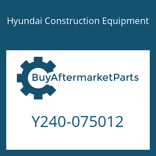 Hyundai Construction Equipment Y240-075012 - RING-BUFFER