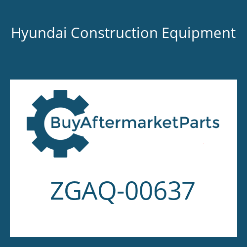 Hyundai Construction Equipment ZGAQ-00637 - CLAMP-RETAINER