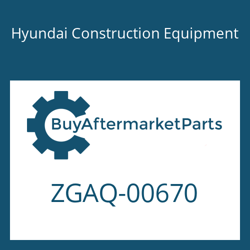 Hyundai Construction Equipment ZGAQ-00670 - O-RING