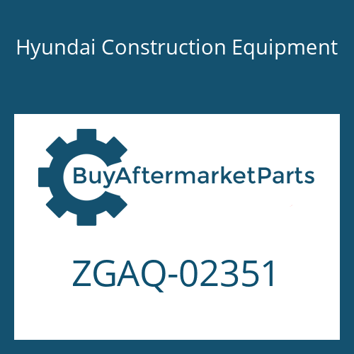 Hyundai Construction Equipment ZGAQ-02351 - HOUSING-JOINT LH