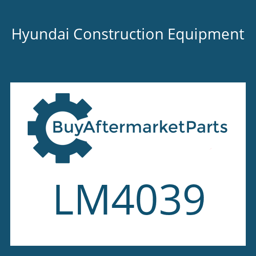 LM4039 Hyundai Construction Equipment Bolt-Hex