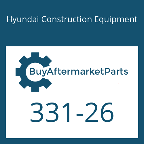 Hyundai Construction Equipment 331-26 - Nut-Hex