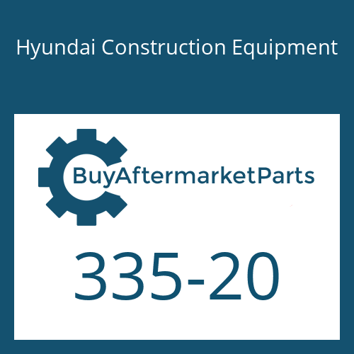 335-20 Hyundai Construction Equipment Nut-Hex