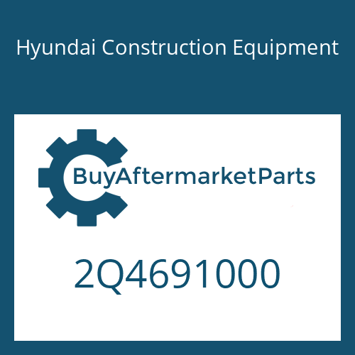 Hyundai Construction Equipment 2Q4691000 - O-RING