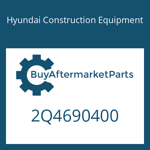 Hyundai Construction Equipment 2Q4690400 - O-RING