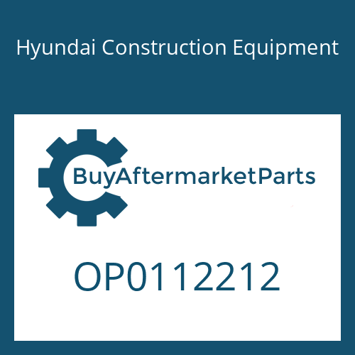 Hyundai Construction Equipment OP0112212 - Housing