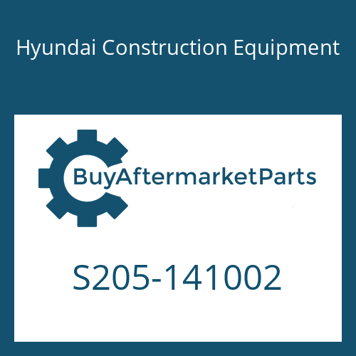 Hyundai Construction Equipment S205-141002 - Nut-Hex