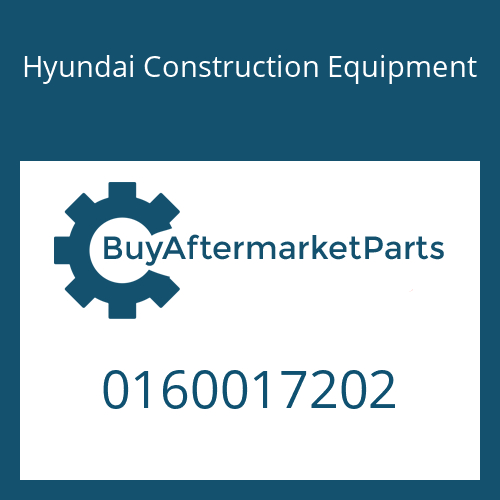 0160017202 Hyundai Construction Equipment RING-PRESSURE