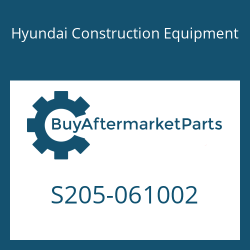 Hyundai Construction Equipment S205-061002 - Nut-Hex