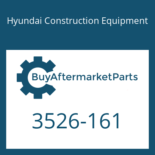 Hyundai Construction Equipment 3526-161 - Cap