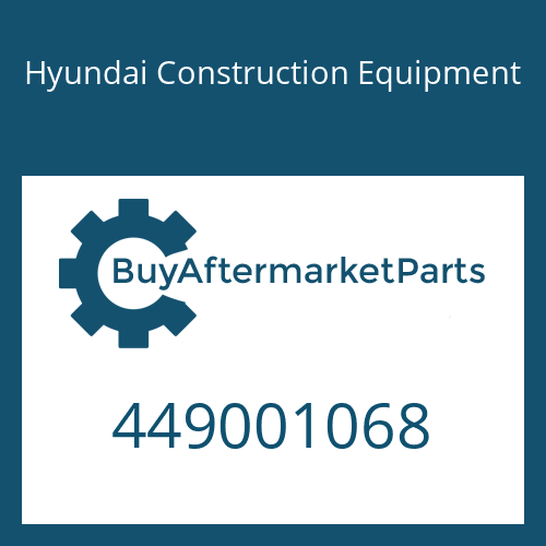 Hyundai Construction Equipment 449001068 - Bolt-Hex
