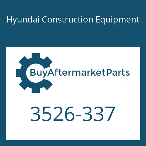 3526-337 Hyundai Construction Equipment Cap