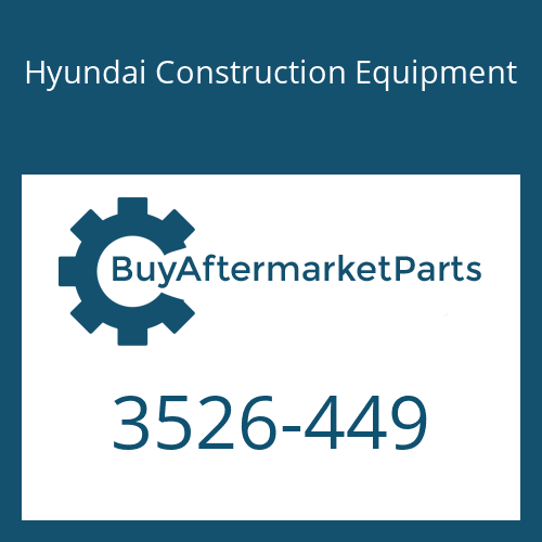Hyundai Construction Equipment 3526-449 - CAP