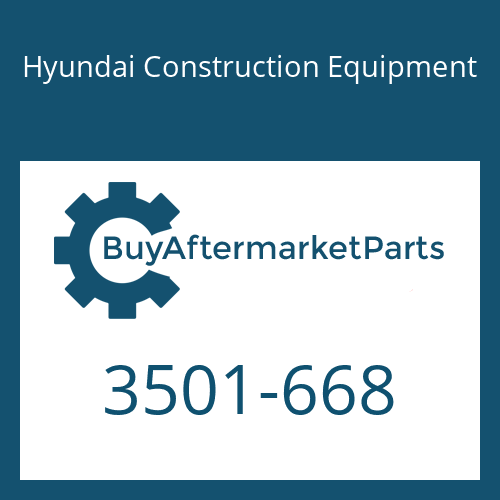 3501-668 Hyundai Construction Equipment HOUSING