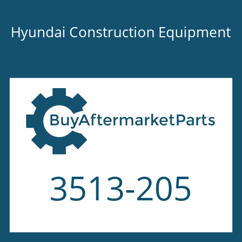 Hyundai Construction Equipment 3513-205 - Check