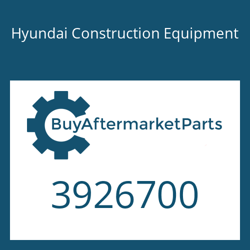 Hyundai Construction Equipment 3926700 - Spring-Valve