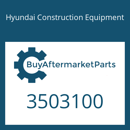 Hyundai Construction Equipment 3503100 - Bearing-Turbo