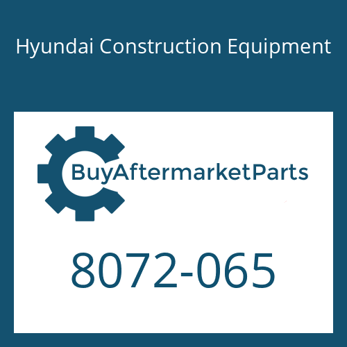 Hyundai Construction Equipment 8072-065 - Bolt-Socket