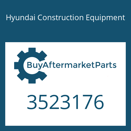 3523176 Hyundai Construction Equipment Seal-Rect Ring