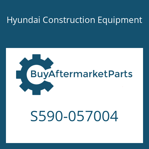 Hyundai Construction Equipment S590-057004 - O-RING